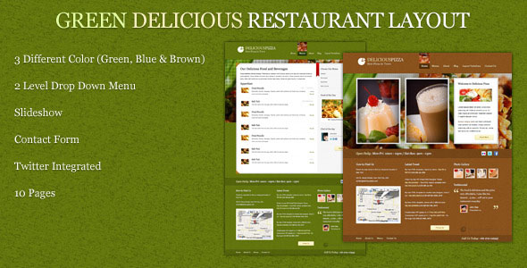 Green Delicious Restaurant Layout