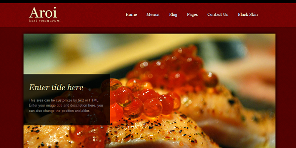 Restaurant WordPress Theme – Aroi