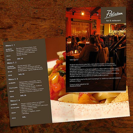 Company Menu Brochure