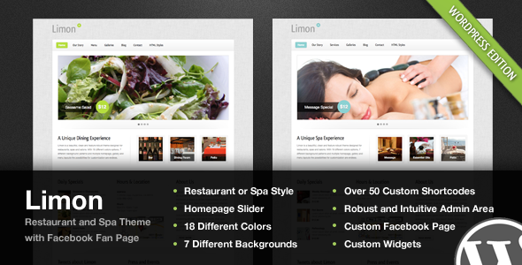 Limon - A Restaurant WordPress Theme