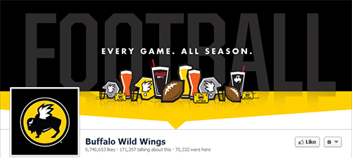 Buffalo Wild Wings, restaurante en redes sociales