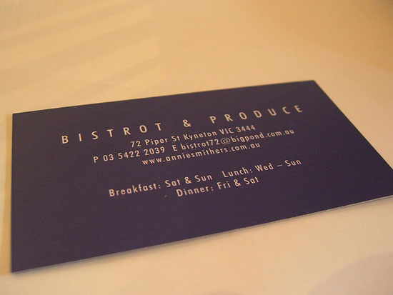 Annie Smithers Bistrot