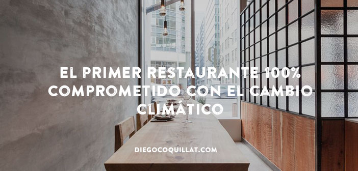 Abren el primer restaurante 100% comprometido con el cambio climático