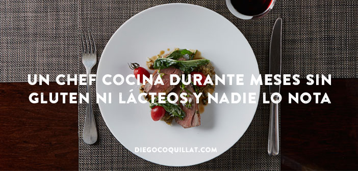 Chef británico cocina durante meses sin gluten ni lácteos y nadie lo nota