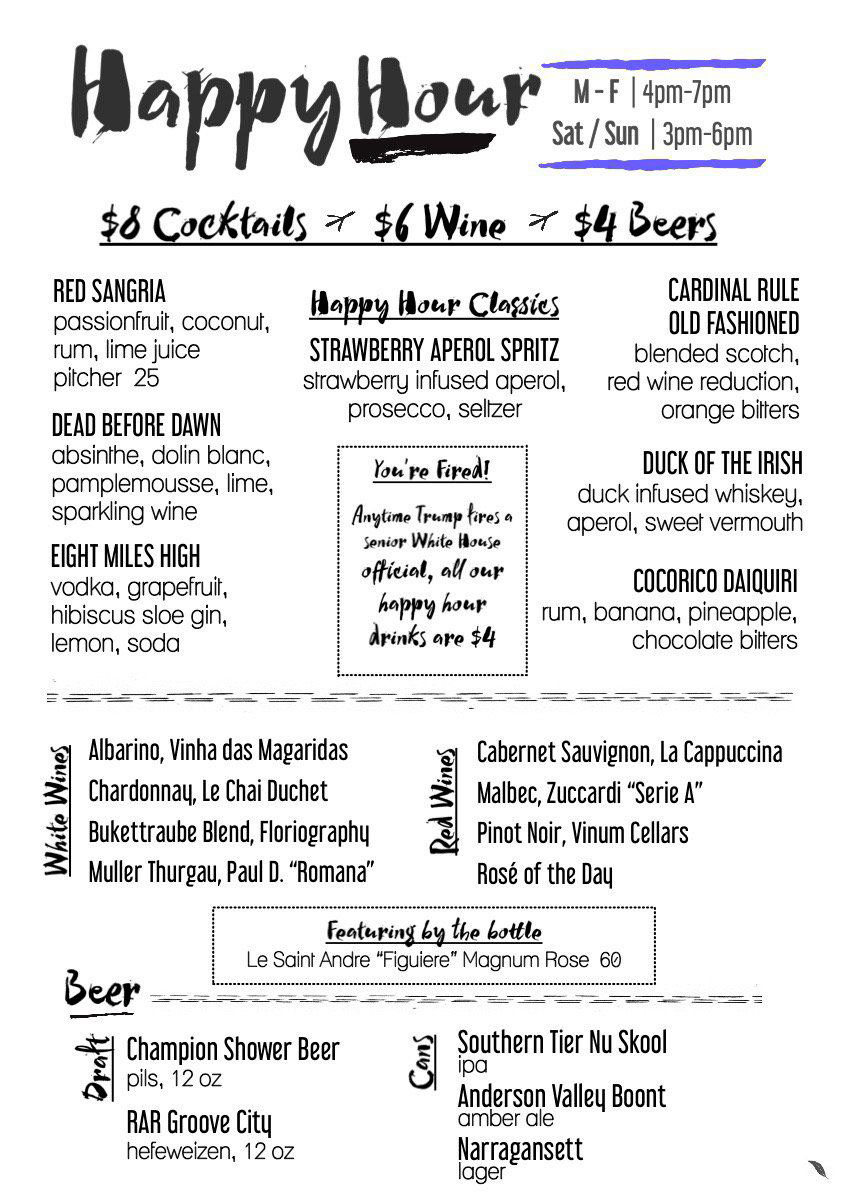 The-Bird-in-Shaw-menu