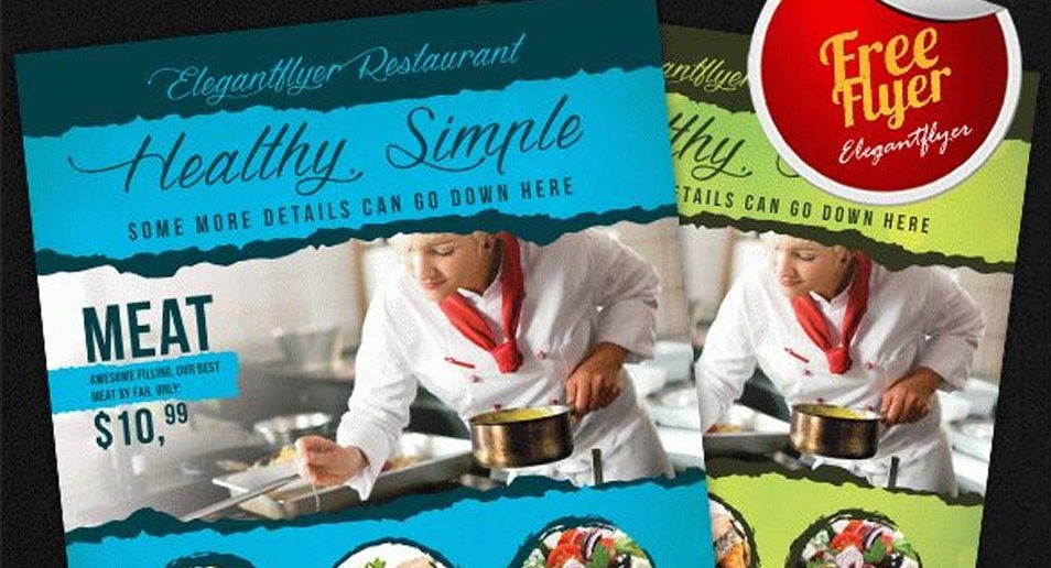 Food-Restaurants-Free-Flyer-PSD-Template