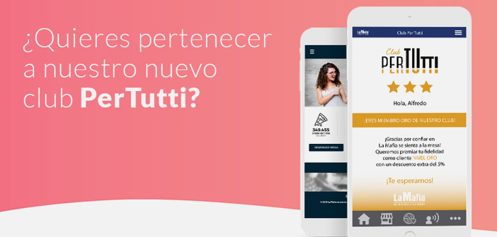 La Mafia se sienta a la mesa ofrece más ventajas a sus clientes con la nueva app y la tarjeta Pertutti