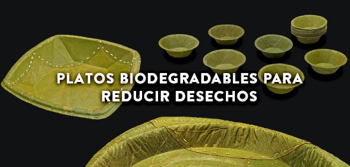 Cómo reducir los desechos de los restaurantes con platos biodegradables