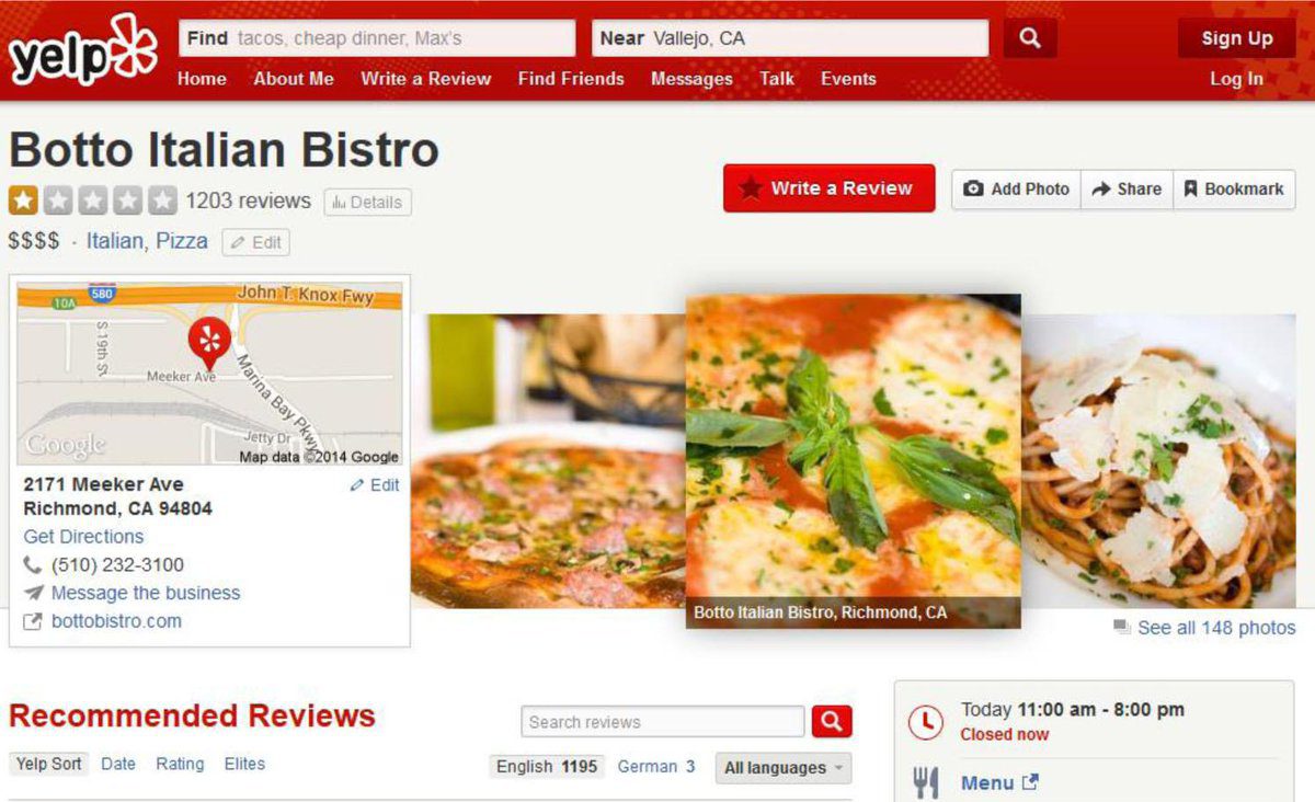 Una supuesta estrategia para forzar a que el restaurador. Parafraseando al chef, similar al modus operandi de la mafia.