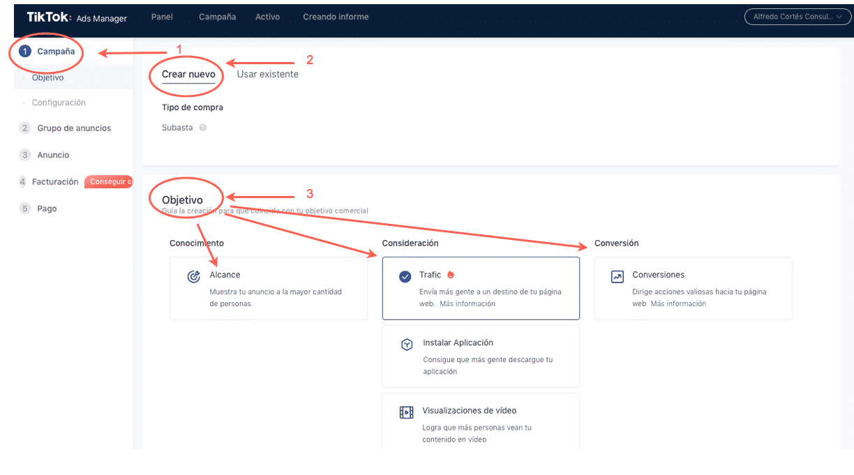 Cómo crear una campaña en TikTok Business paso a paso