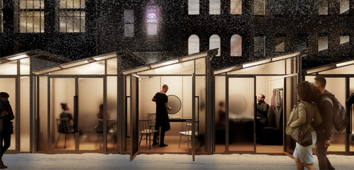 Chicago celebra el mayor concurso de diseño de soluciones de exterior para ayudar a los restaurantes en el frío invierno