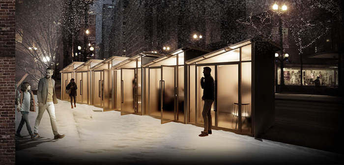 Estas casetas prefabricadas de bajo costo evocan mejores tiempos gracias a un diseño interior acogedor, cómodo y cálido