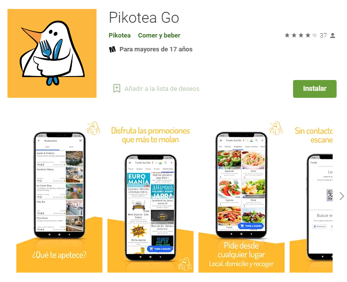 Los visitantes pueden pedir y pagar vía Pikotea Go sin tener que esperar a que el camarero pase por su mesa para tomar nota o traer la cuenta. La comanda se transmite de forma automática a la cocina; se evitan así retrasos innecesarios.