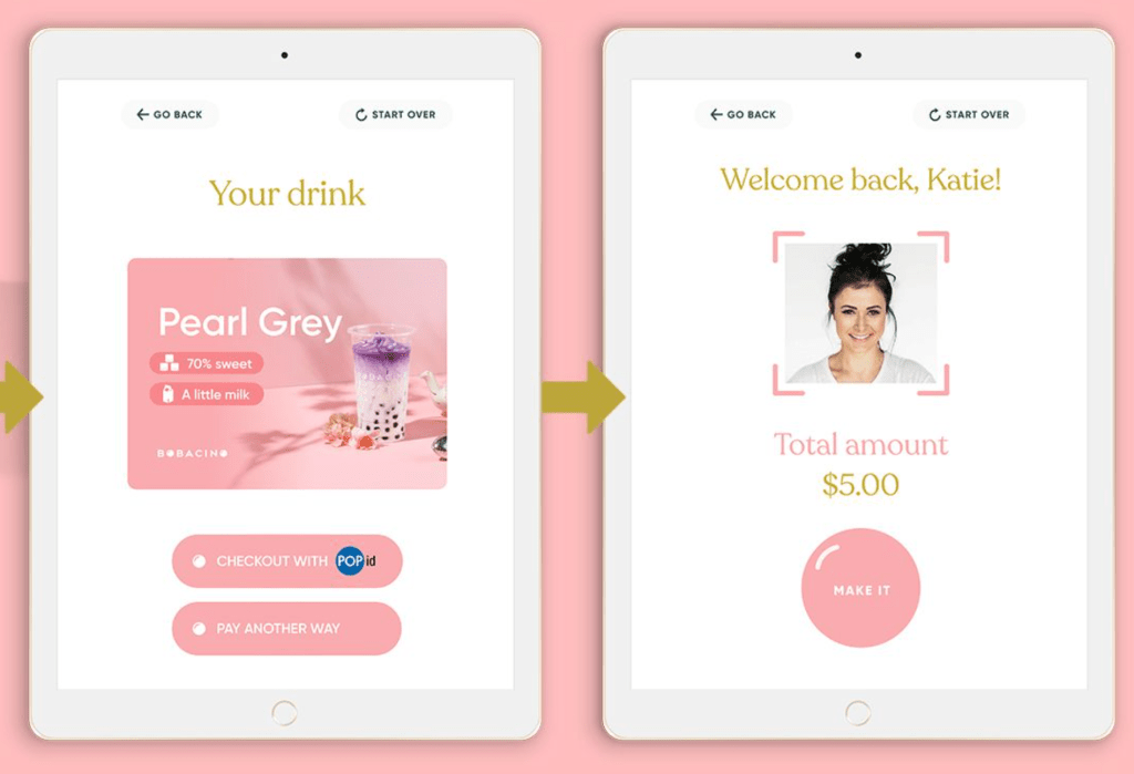 El uso de la biometría como método de pago es especialmente interesante. El usuario solo tiene que enfocarse como cuando se saca un selfi.