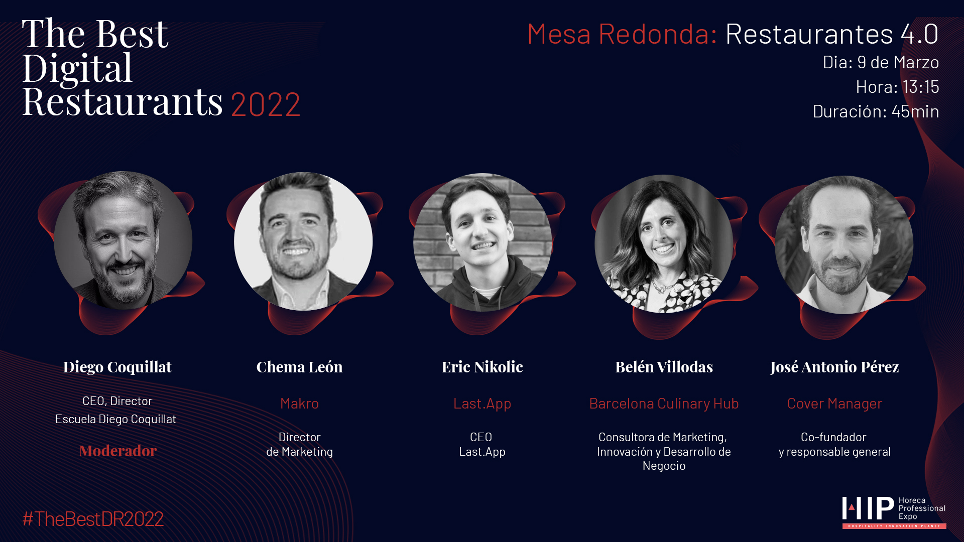 Restaurantes inteligentes 4.0. - 09/03/2022 / 13:15h - 14:00h / Digital Theatre