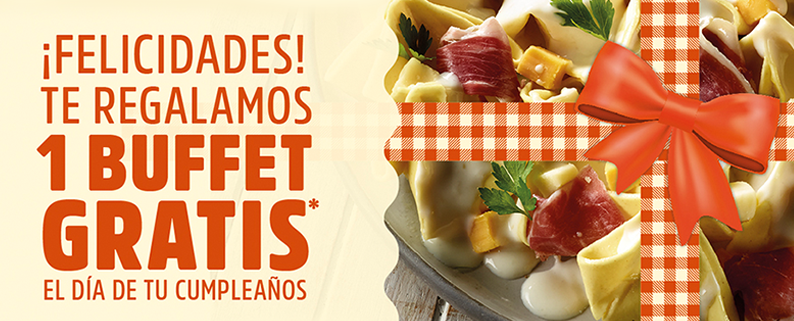 Muerde la Pasta regala un buffet gratis a los usuarios de la aplicación Club Gente con Pasta.  