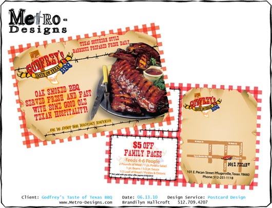 Graphic Design - Godfrey's BBQ Graphic Design - Godfrey's BBQ