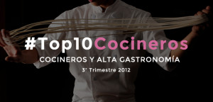 Ranking de los 10 mejores cocineros en las redes sociales en España [3T2012]