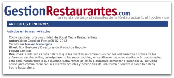 Cómo gestionar una comunidad de Social Media Restauranting