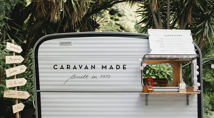 Food truck gourmet Caravan made