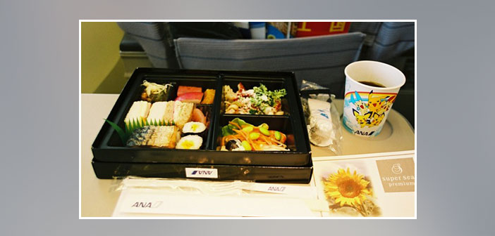 ANA-Airlines---Premium-economy-dinner