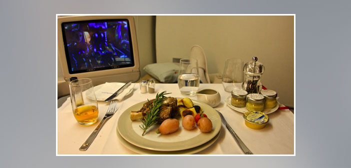 Air-France---Dinner-in-first-class