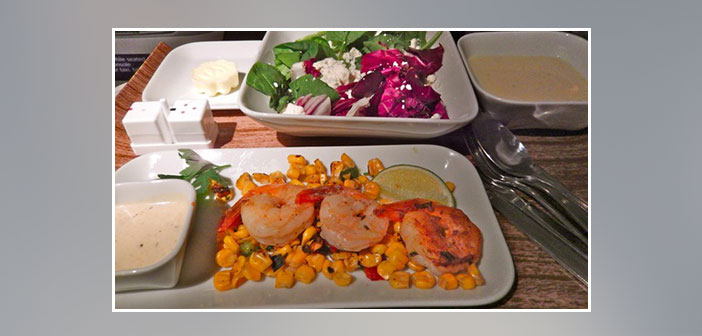 Delta---Dinner-in-business-class