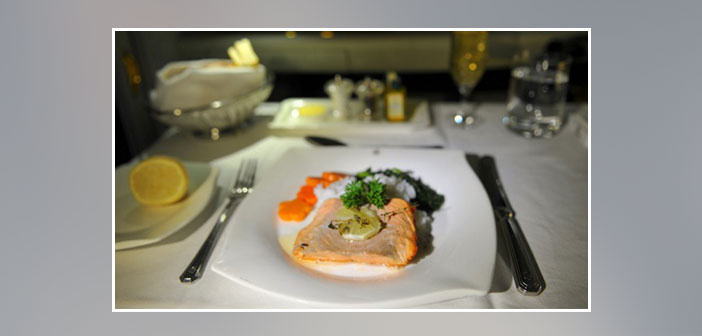 Emirates-Airlines---Dinner-in-first-class
