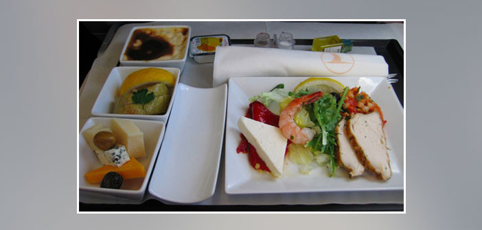 Turkish-Airlines---Dinner-in-business-class