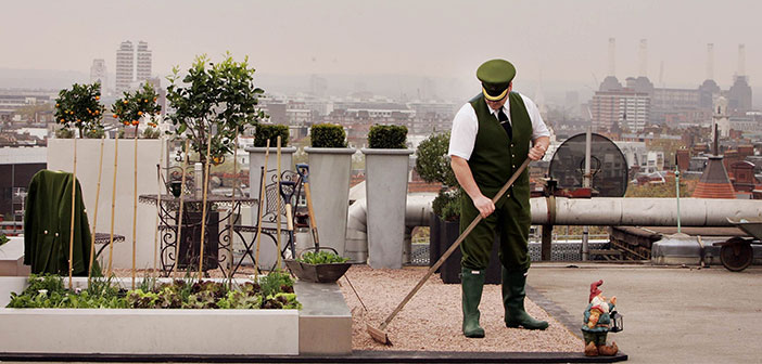 Huerto urbano en la azotea de Harrods en Londres.