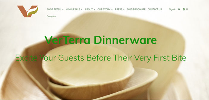 La empresa Verterra fabrica utensilios con hojas de árboles.