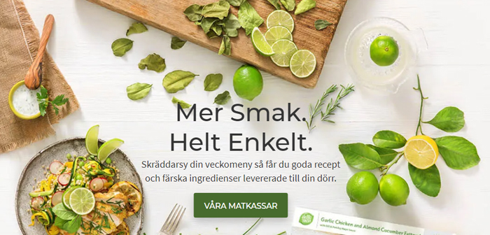 Por supuesto, Dynamic Yield también ofrecía sus servicios a empresas de alimentación, restauración y hostelería. Un caso destacable es el de HelloFresh SE, empresa que opera en todo Occidente ofreciendo lotes de preparación de comidas.