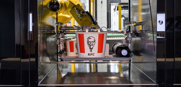 KFC abre un restaurante sin empleados, basado al 100% en robótica
