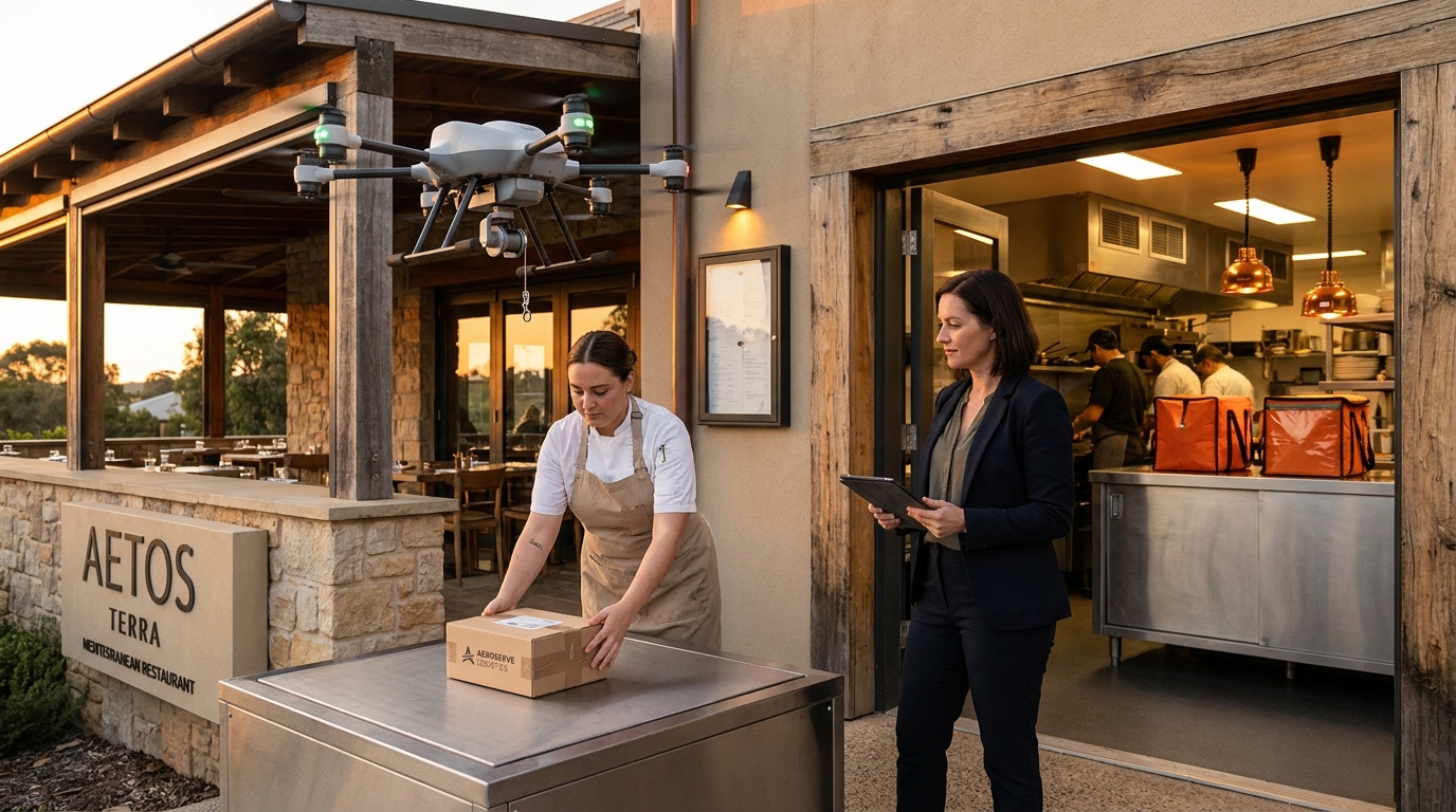 Reparto con drones: qué cambia para los restaurantes con la apuesta de DoorDash