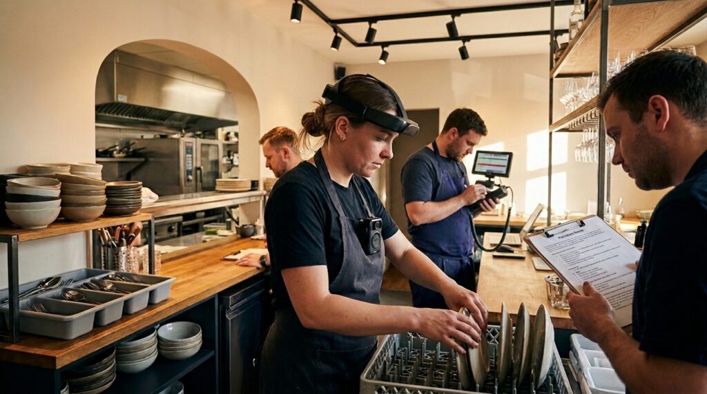 Cuando el trabajo de un restaurante se convierte en datos para entrenar robots